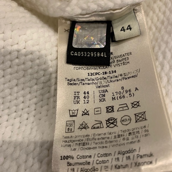 FENDI EMBROIDERED STRIPED COTTON SWEATER - Picture 14 of 15